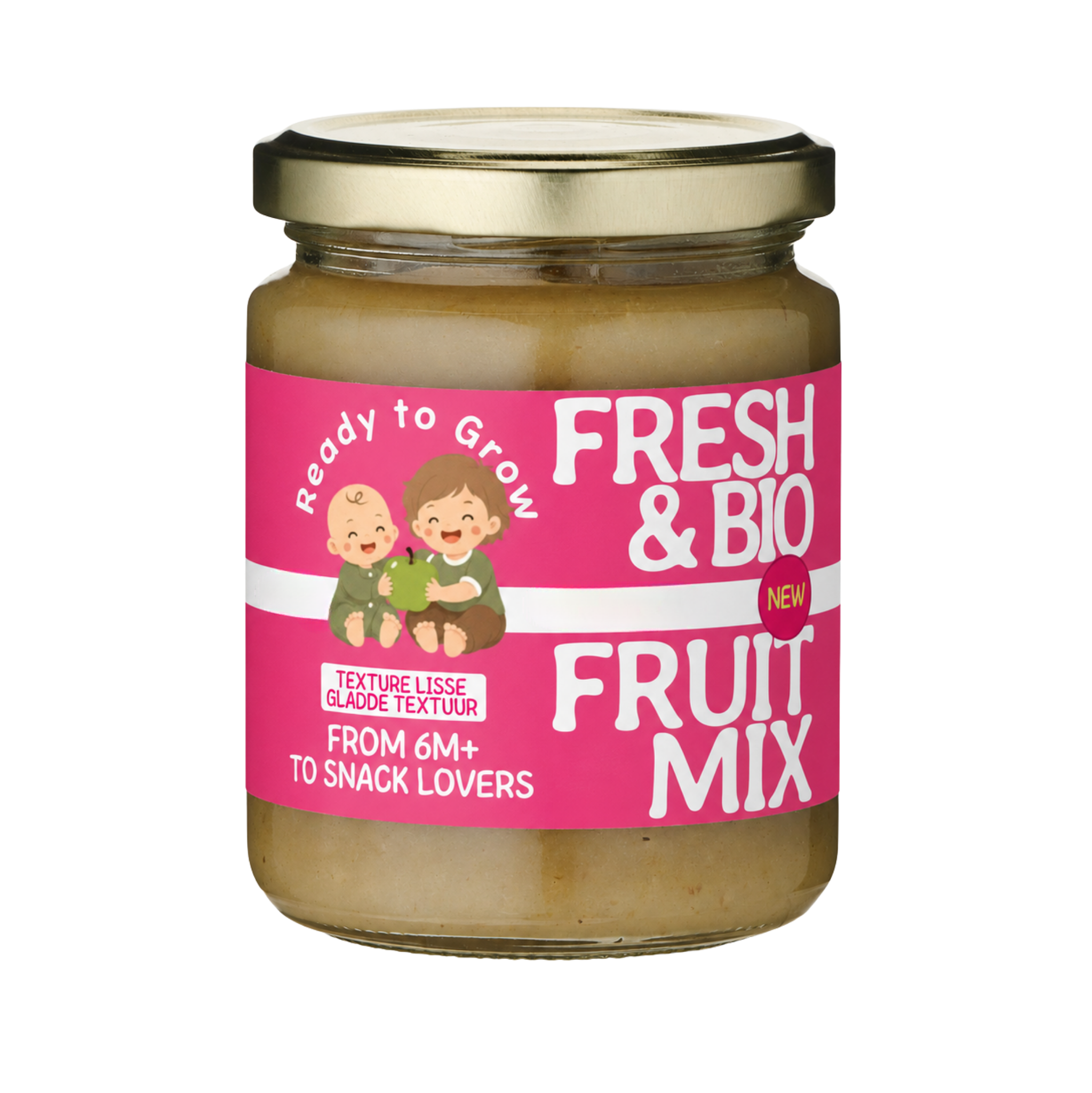Compote fraîche bébé Pomme Framboise